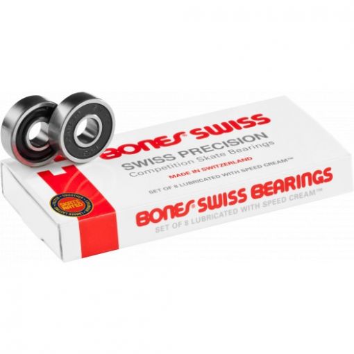 Подшипники для скейтборда Bones Swiss 8mm 8 Packs